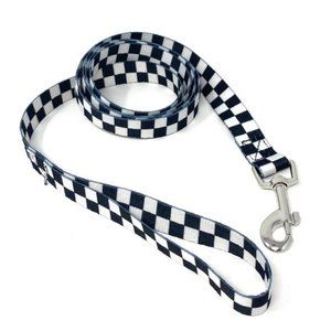 VANS VN0A4OFCNOA Stylish Dog Leash Nylon Checkerboard Black White 6 Foot Length